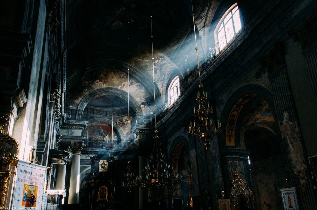 church, temple, light